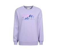 Mountain Warehouse Printed Womens Relaxed Fit Sweatshirt - Lightweight & Breathable Mislayer Shirt, Everyday Use - Spring Summer, Hiking, Walking & Outdoors Lilac Women's Size 16