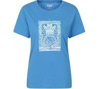 Mountain Warehouse Printed Womens Seahorse Relaxed Fit T-Shirt - Blue - Blue - Size: 12