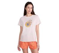 Mountain Warehouse Printed Women's Sunflower Relaxed Fit T-Shirt - Cotton Tee with UV Protect Max - Summer, Casual Wear & Outdoors Light Beige Women's Size 20