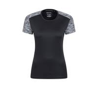 Mountain Warehouse 'pro Running' Reflective Quick Drying Breathable T-Shirt In Black Black 6