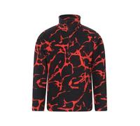 Mountain Warehouse Pursuit Printed Kids Hoodie - Microfleece, Anti-pill, Breathable Girls & Boys Sweatshirt - Best for Autumn Winter, Camping, Outdoors, Travelling Burgundy Kids Size 7-8 Years