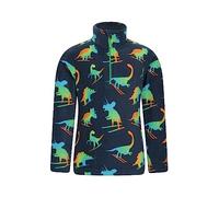 Mountain Warehouse Pursuit Printed Kids Hoodie - Microfleece, Anti-pill Pullover, Breathable Girls & Boys Sweatshirt - For Spring Summer, Camping & Outdoors Dark Blue Kids Size 2-3 Years