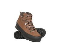 Mountain Warehouse Quest Womens Waterproof Walking Boots - 5000 Mile Guarantee, Nubuck Leather, Antibacterial insole - Best for Hiking, Trekking, Outdoors & Sports Light Brown Adult Shoe Size 6