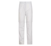 Mountain Warehouse 'Quest' Womens Zip Off Short Trousers Lightweight Quick Dry Convertible Pants Light Grey