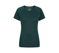 Mountain Warehouse Quick Dry Womens T-Shirt - Comfortable & Lightweight Ladies IsoCool Tee Shirt - Spring Summer, Walking, Holiday & Outdoors Green Women's Size 8
