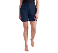 Mountain Warehouse Quick Dry Womens Long Board Shorts - Quick Dry & Lightweight Short Pants UPF 50+ & Drawcord - Spring Summer, Beach, Walking, Hiking, Outdoors Dark Blue Women's Size 16
