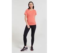 Mountain Warehouse Quick Dry Womens T-Shirt - Comfortable & Lightweight Ladies IsoCool Tee Shirt - Spring Summer, Walking, Holiday & Outdoors Coral Women's Size 8