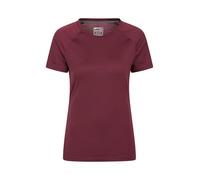 Mountain Warehouse Quick Dry Womens T-Shirt - Comfortable & Lightweight Ladies IsoCool Tee Shirt - Spring Summer, Walking, Holiday & Outdoors Burgundy Women's Size 18
