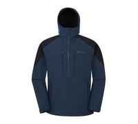 Mountain Warehouse Radius Mens Softshell Jacket - Water Resistant, Breathable, Adjustable Rain Jacket - Best for Spring Summer, Walking, Hiking & Outdoors Cobalt XL