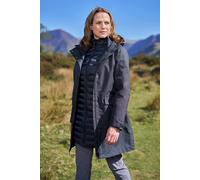 Mountain Warehouse Rain On Womens 3 in 1 Waterproof Jacket - Black - Black - Size: 6