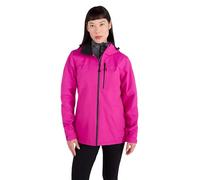 Mountain Warehouse Rainforest Womens Jacket -Waterproof Rain Coat with Pockets & Adjustable Hem, Mesh lined, Packaway Hoodie - For Autumn, Winter & Outdoors Bright Pink Women's Size 12