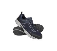 Mountain Warehouse Ramble Softshell Mens Waterproof Shoes - IsoDry Sneakers with High Traction Outsole & EVA Cushioning - All Season Walking, Hiking, Outdoors & Trekking Navy Adult Shoe Size 8