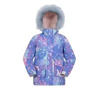 Mountain Warehouse Ranger Printed Kids Water Resistant Jacket - Elasticated Cuffs & Hem Adjustable Hood, Boys & Girls - Best for Autumn, Winter, Outdoors & Hiking Lilac Teen Size 13 Years
