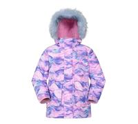 Mountain Warehouse Ranger Printed Kids Water Resistant Jacket - Elasticated Cuffs & Hem Adjustable Hood, Boys & Girls - Best for Autumn, Winter, Outdoors & Hiking Purple Kids Size 11-12 Years