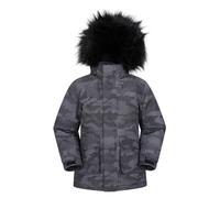 Mountain Warehouse Ranger Printed Kids Water Resistant Jacket - Elasticated Cuffs & Hem Adjustable Hood, Boys & Girls - Best for Autumn, Winter, Outdoors & Hiking Camouflage Teen Size 13 Years