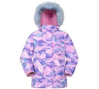 Mountain Warehouse Ranger Printed Kids Water Resistant Jacket - Elasticated Cuffs & Hem Adjustable Hood, Boys & Girls - Best for Autumn, Winter, Outdoors & Hiking Purple Kids Size 11-12 Years