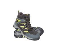 Mountain Warehouse Rapid Mens Waterproof Walking Boots - Rain Shoes Sturdy Grip, Eva Cushioned, Mesh Lined - For Spring Summer, Hiking, Camping in Wet Weather Black Adult Shoe Size 10