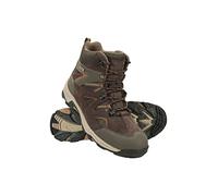 Mountain Warehouse Rapid Mens Waterproof Walking Boots - Rain Shoes Sturdy Grip, Eva Cushioned, Mesh Lined - For Spring Summer, Hiking, Camping in Wet Weather Brown Adult Shoe Size 11