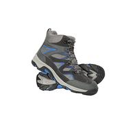 Mountain Warehouse Rapid Mens Waterproof Walking Boots - Rain Shoes Sturdy Grip, Eva Cushioned, Mesh Lined - For Spring Summer, Hiking, Camping in Wet Weather Dark Grey Adult Shoe Size 12