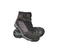 Mountain Warehouse Rapid Womens Waterproof Boots -Suede & Mesh Upper Walking Shoes, Durable Shoes, Rubber Outsole Ladies Hiking Boots - For Spring Summer, Camping Jet Black Adult Shoe Size 4