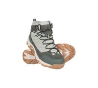 Mountain Warehouse Rapid Womens Waterproof Boots -Suede & Mesh Upper Walking Shoes, Durable Shoes, Rubber Outsole Ladies Hiking Boots - For Spring Summer, Camping Light Khaki Adult Shoe Size 6