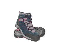 Mountain Warehouse Rapid Womens Waterproof Boots -Suede & Mesh Upper Walking Shoes, Durable Shoes, Rubber Outsole Ladies Hiking Boots - For Spring Summer, Camping Navy Adult Shoe Size 7