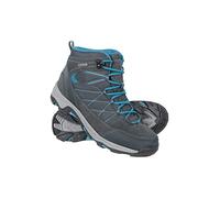 Mountain Warehouse Rapid Womens Waterproof Boots -Suede & Mesh Upper Walking Shoes, Durable Shoes, Rubber Outsole Ladies Hiking Boots - For Spring Summer, Camping Grey Adult Shoe Size 3
