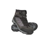 Mountain Warehouse 'Rapid' Womens Waterproof Boots with High Traction Outsole Hiking Walking Shoes Black Leather - Size UK 4