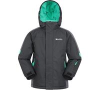 Mountain Warehouse Raptor Kids Ski Jacket - Snowproof, Fleece Lined Snow Coat with Hood - Boys and Girls Winter Warm Skiing, Snowboarding & Outdoors Forged Iron Grey Kids Size 3-4 Years