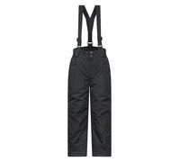 Mountain Warehouse Raptor Kids Snow Pants - Snowproof Boys Ski Trousers, Detachable Braces Bottoms - Ideal for Winter Skiing Holidays & Snowboarding Black Kids Size 3-4 Years