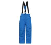 Mountain Warehouse Raptor Kids Ski Pants - Two Pockets, Snow Resistant, Removable Straps, Ankle Opening, Reinforced Knees - Boys and Girls, Winter Cobalt Blue 2-3 Years