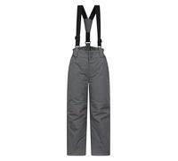 Mountain Warehouse Raptor Kids Snow Pants - Snowproof Boys Ski Trousers, Detachable Braces Bottoms - Ideal for Winter Skiing Holidays & Snowboarding Medium Grey Kids Size 7-8 Years