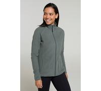 Mountain Warehouse 'Raso' Womens Fleece Jacket Full Zip Soft Touch Warm Outdoors Layer Breathable Gilet Khaki - Size 10 UK