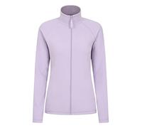 Mountain Warehouse Raso Womens Fleece - Soft Touch Ladies Sweater Top with Full Zip, Microfleece - Best for Daily Use, Outdoors & Travelling Lilac Women's Size 8