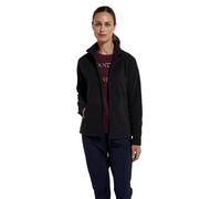Mountain Warehouse Raso Womens Fleece - Soft Touch Ladies Sweater Top with Full Zip, Microfleece - Best for Daily Use, Outdoors & Travelling Black Women's Size 18
