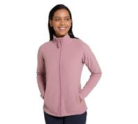 Mountain Warehouse Raso Womens Fleece - Soft Touch Ladies Sweater Top with Full Zip, Microfleece - Best for Daily Use, Outdoors & Travelling Bright Pink Women's Size 6