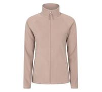 Mountain Warehouse Raso Womens Fleece - Soft Touch Ladies Sweater Top with Full Zip, Microfleece - Best for Spring Summer Daily Use, Outdoors & Travelling Dark Beige Women's Size 8
