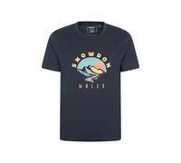 Mountain Warehouse Snowdon Mens Short-Sleeved T-Shirt - UV Protect Max, Lightweight - Summer Exploring & Outdoors Navy M
