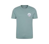 Mountain Warehouse Regional Mens Bournemouth T-Shirt Crew Neck Breathable Everyday Casual Tee Pale Green Cotton - Size Medium