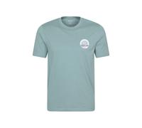 Mountain Warehouse Regional Mens Brighton T-Shirt Cotton Sun Protection Breathable Casual Tee Pale Green - Size Medium