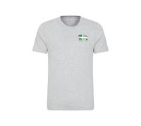 Mountain Warehouse Regional Mens Devon T-Shirt Breathable Casual Everyday Tee Grey Cotton - Size 3XL