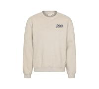 Mountain Warehouse Regional Mens London Sweatshirt Crew Neck Comfy Everyday Pullover Cream Cotton - Size X-Large