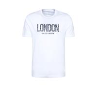 Mountain Warehouse Regional Mens London T-Shirt Cotton Sun Protection Breathable Casual Tee White - Size X-Small