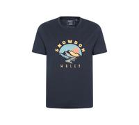 Mountain Warehouse Regional Mens Snowdon T-Shirt Cotton Crew Neck Breathable Everyday Tee Navy - Size 3XL