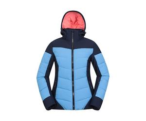 Mountain Warehouse Resort Womens Padded Ski Jacket - Snow Proof, IsoTherm, Breathable & Thermal Tested -30 °C Ladies Coat - Best for Winter, Skiing, Winter Sports Navy 8