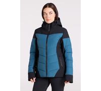 Mountain Warehouse 'Resort' Womens Padded Ski Jacket with Adjustable Hood Water Resistant Coat Dark Green Polyamide - Size 22 UK