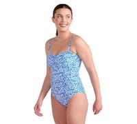 Mountain Warehouse Resort Womens Tummy Control Swimsuit - Built-in Cups, Removable Straps Ladies Swimwear, Mesh Lined One Piece, Breathable - for Beach, Pool Blue Women's Size 10