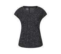 Mountain Warehouse 'Retreat Slouch' Womens T-Shirt IsoCool Relaxed Fit Sweat Wicking Everyday Tee Black Cotton - Size 10 UK