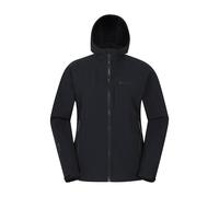 Mountain Warehouse ’Retreat’ Water Resistant Pfc Free Stretchy Packable Softshell Jacket In Black Black 14