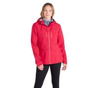 Mountain Warehouse 'Rhine' Womens 3 Layer Extreme Waterproof Jacket Hooded Full Zip Winter Coat Dark Red - Size 20 UK